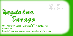 magdolna darago business card